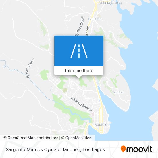 Sargento Marcos Oyarzo Llauquén map