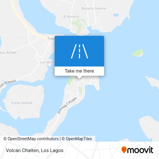 Volcán Chaiten map