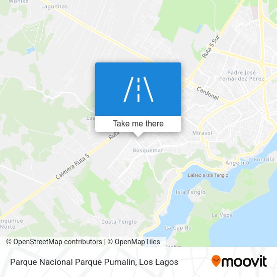 Parque Nacional Parque Pumalin map