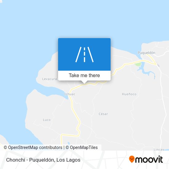Chonchi - Puqueldón map