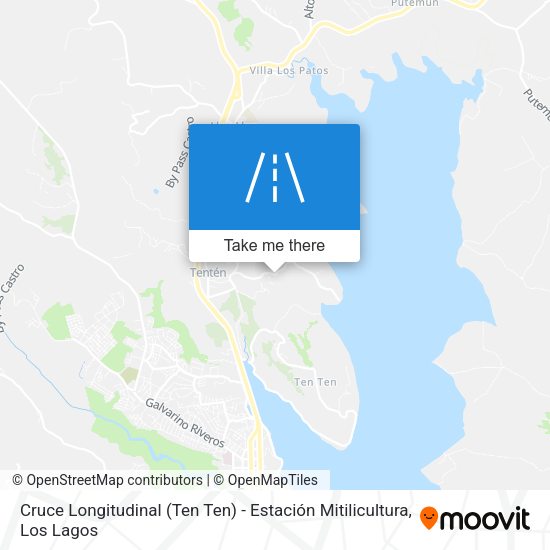 Mapa de Cruce Longitudinal (Ten Ten) - Estación Mitilicultura