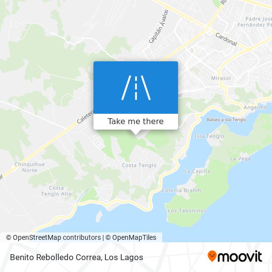 Benito Rebolledo Correa map