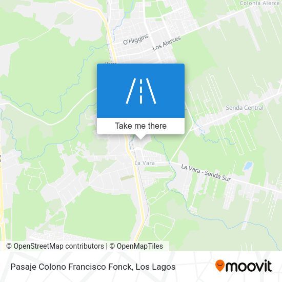 Mapa de Pasaje Colono Francisco Fonck