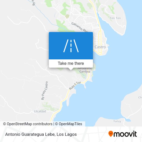 Antonio Guarategua Lebe map