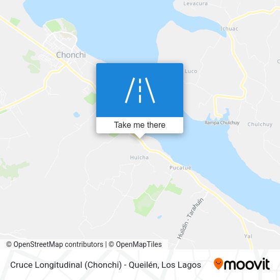 Mapa de Cruce Longitudinal (Chonchi) - Queilén