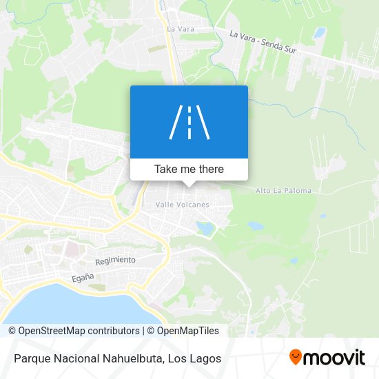 Mapa de Parque Nacional Nahuelbuta