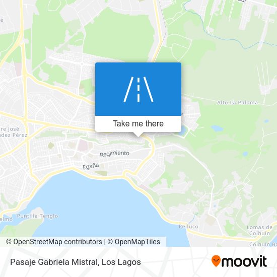 Mapa de Pasaje Gabriela Mistral