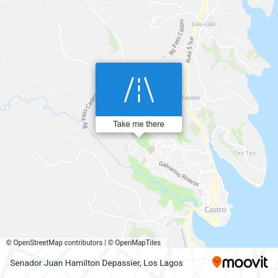 Senador Juan Hamilton Depassier map