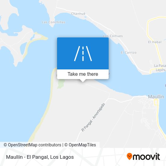 Maullín - El Pangal map