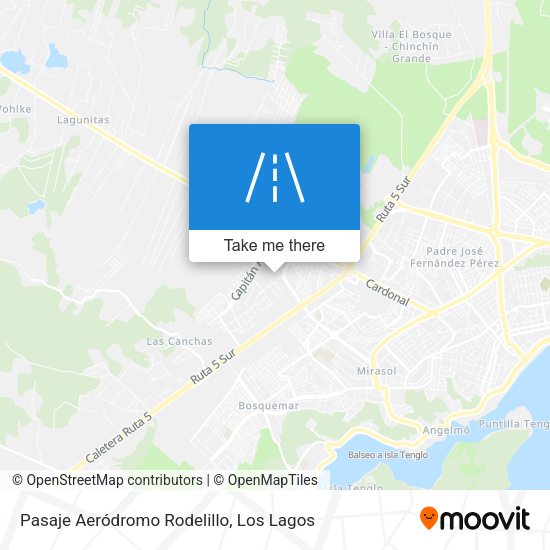 Pasaje Aeródromo Rodelillo map