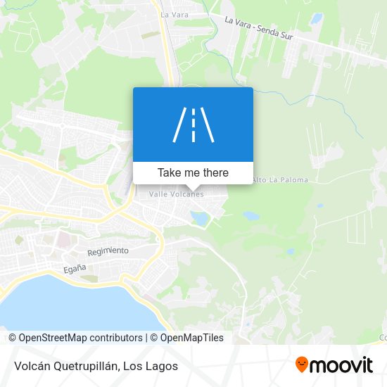Volcán Quetrupillán map