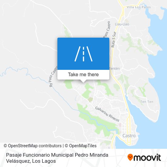 Mapa de Pasaje Funcionario Municipal Pedro Miranda Velásquez