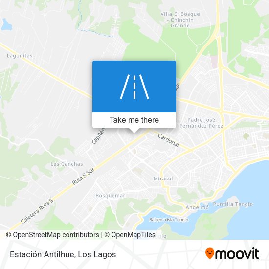 Estación Antilhue map