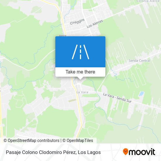 Pasaje Colono Clodomiro Pérez map