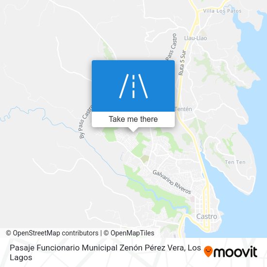 Pasaje Funcionario Municipal Zenón Pérez Vera map