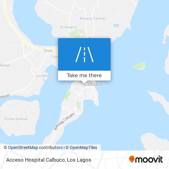 Acceso Hospital Calbuco map