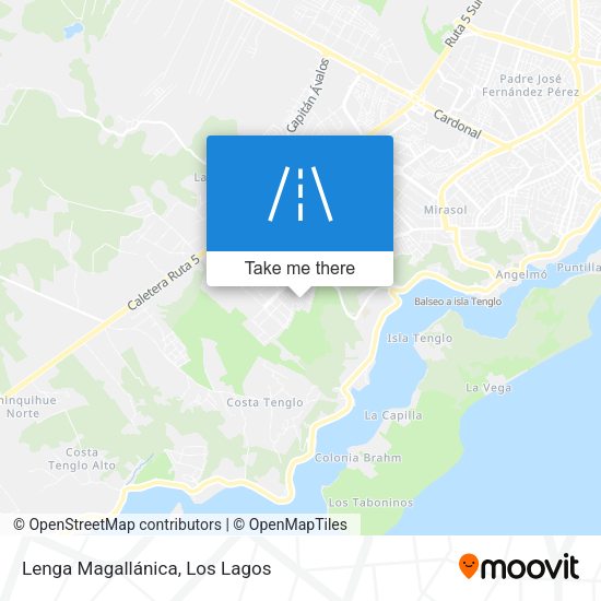 Mapa de Lenga Magallánica