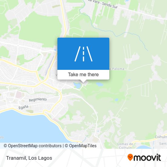 Mapa de Tranamil