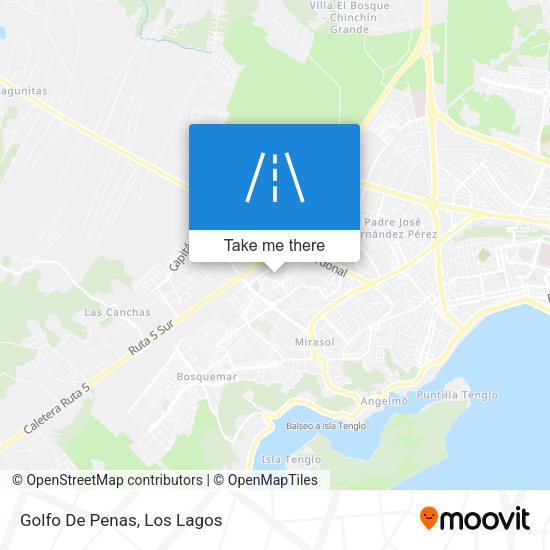 Mapa de Golfo De Penas