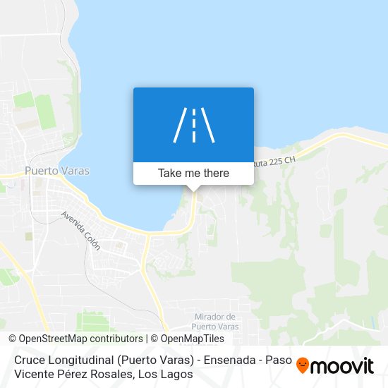 Cruce Longitudinal (Puerto Varas) - Ensenada - Paso Vicente Pérez Rosales map