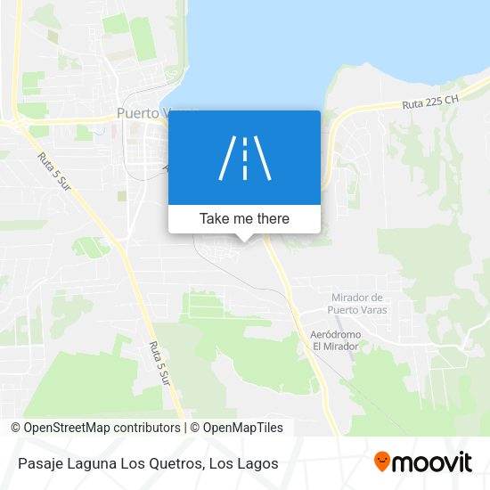 Pasaje Laguna Los Quetros map