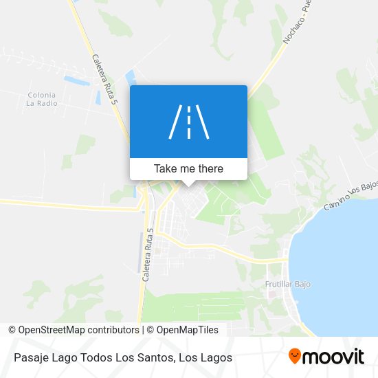 Pasaje Lago Todos Los Santos map