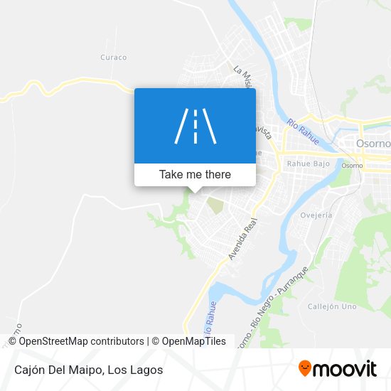 Cajón Del Maipo map