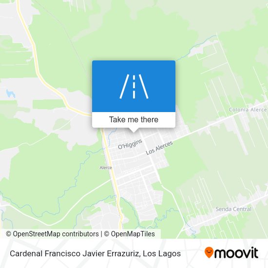 Cardenal Francisco Javier Errazuriz map