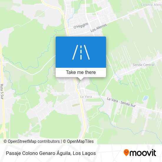 Mapa de Pasaje Colono Genaro Águila