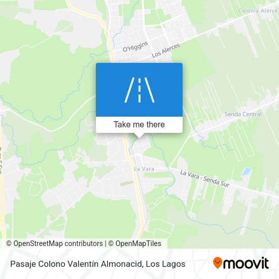 Pasaje Colono Valentín Almonacid map