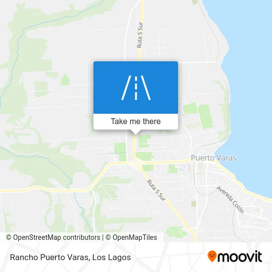 Rancho Puerto Varas map