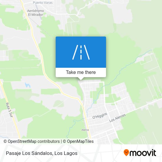 Mapa de Pasaje Los Sándalos