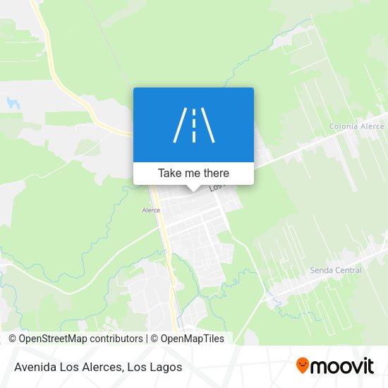 Avenida Los Alerces map