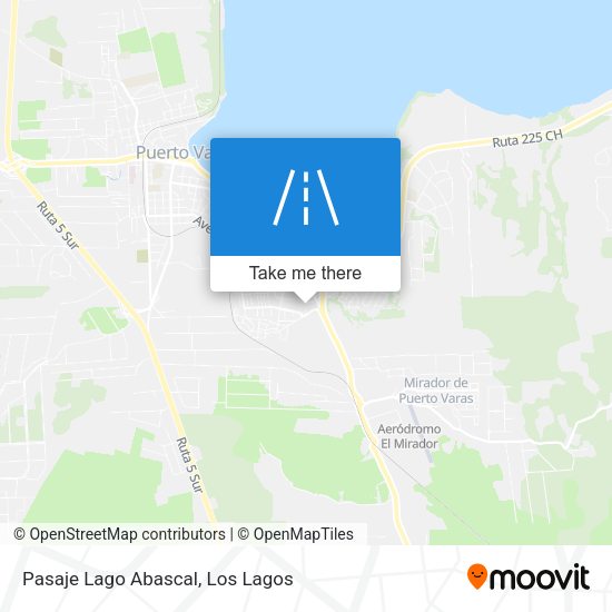 Mapa de Pasaje Lago Abascal