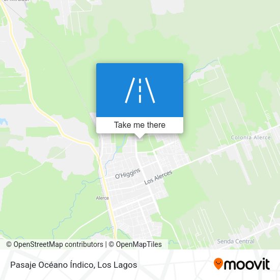 Pasaje Océano Índico map