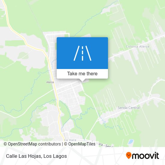 Calle Las Hojas map