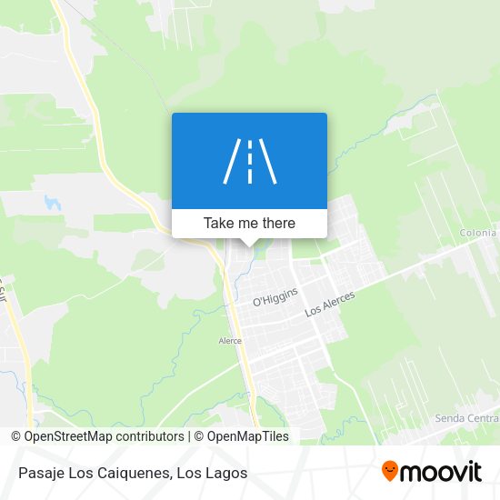 Pasaje Los Caiquenes map