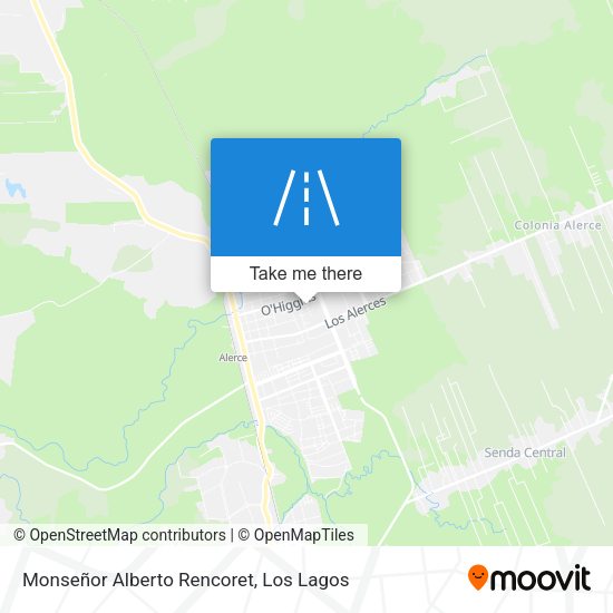 Monseñor Alberto Rencoret map