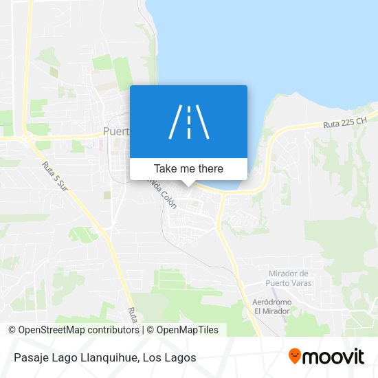Mapa de Pasaje Lago Llanquihue