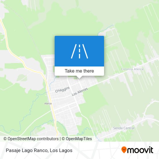 Mapa de Pasaje Lago Ranco
