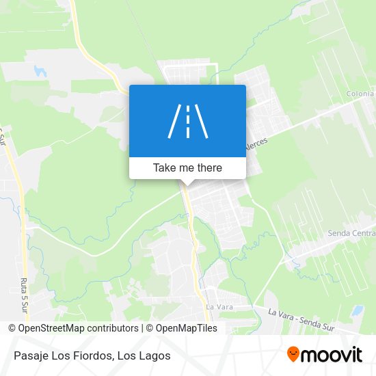 Mapa de Pasaje Los Fiordos