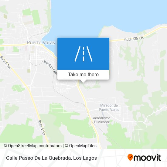 Mapa de Calle Paseo De La Quebrada