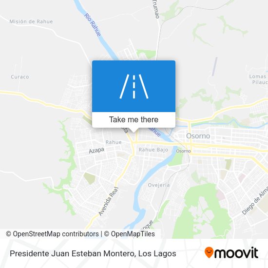 Mapa de Presidente Juan Esteban Montero