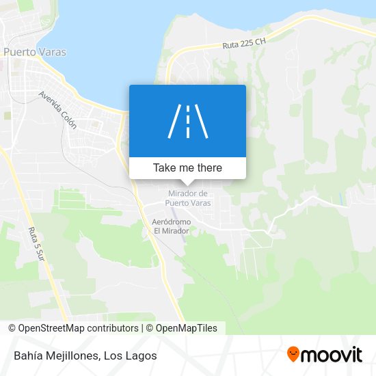 Mapa de Bahía Mejillones