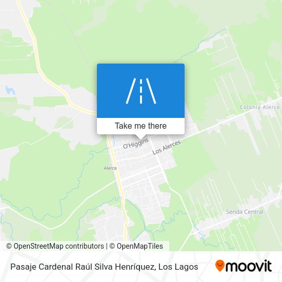 Mapa de Pasaje Cardenal Raúl Silva Henríquez