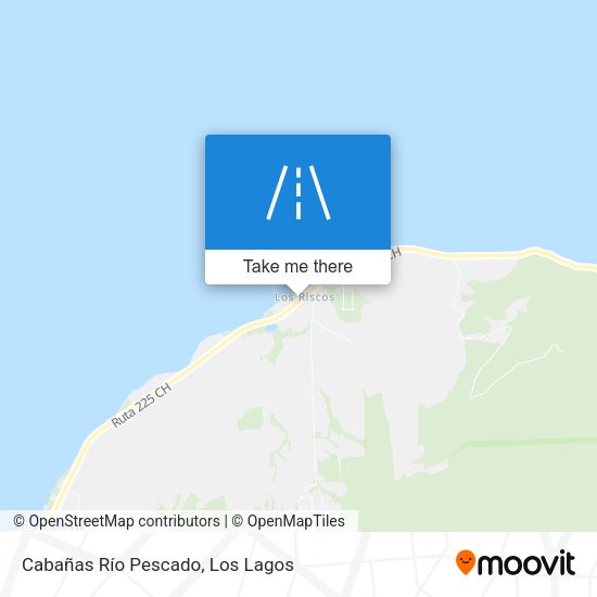 Cabañas Río Pescado map