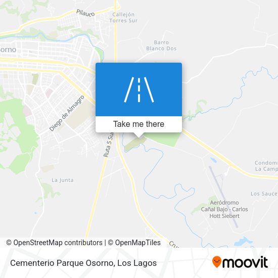 Cementerio Parque Osorno map