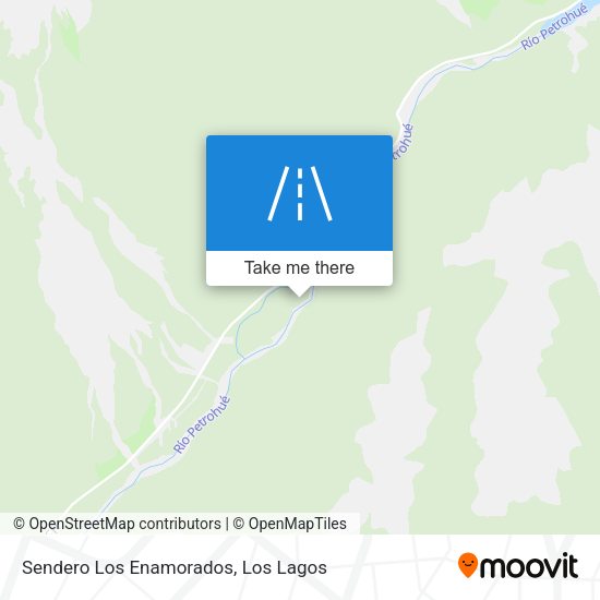 Sendero Los Enamorados map
