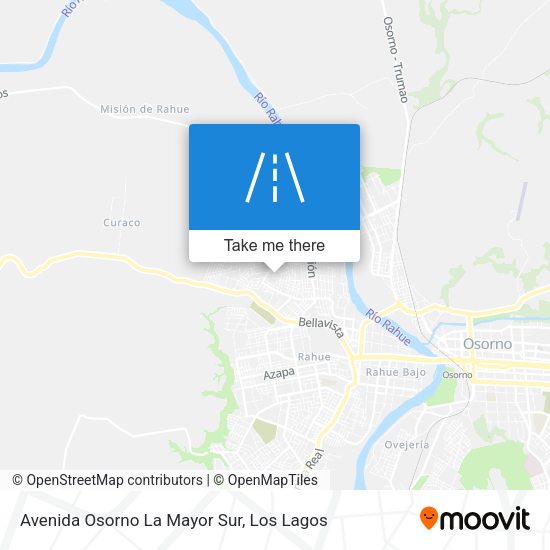 Avenida Osorno La Mayor Sur map