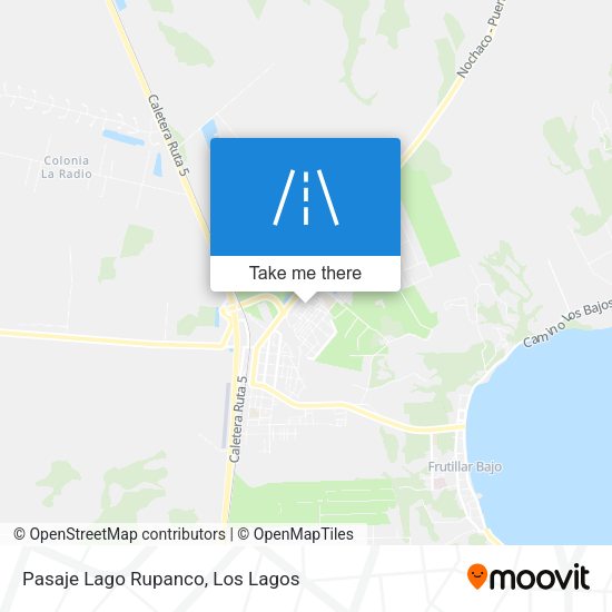 Pasaje Lago Rupanco map